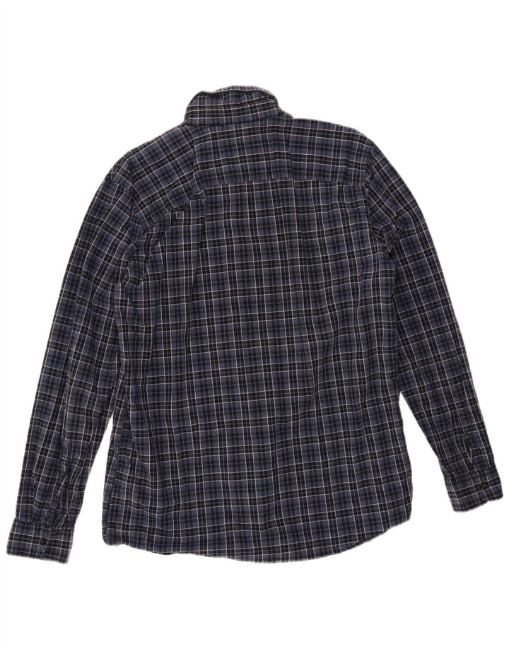 TIMBERLAND Chemise Homme Grand Carreau Bleu Coton