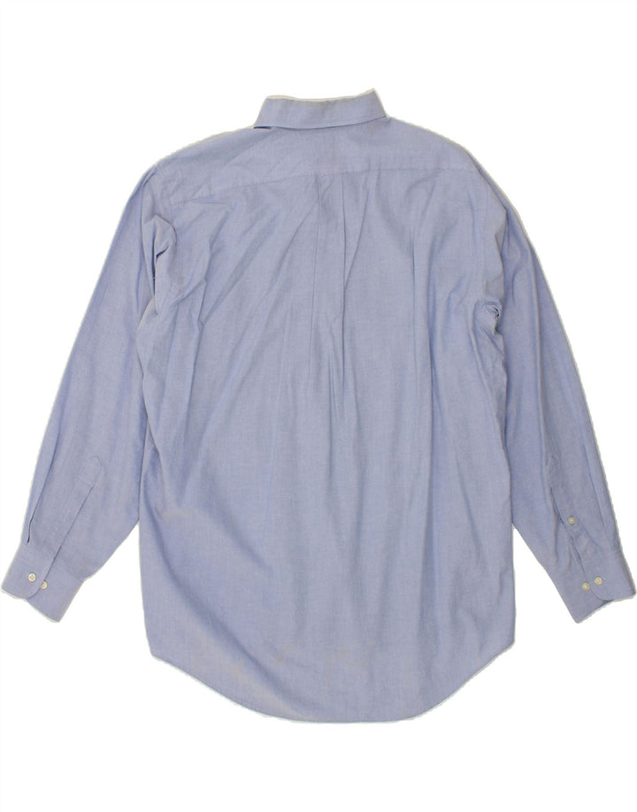 CHAPS Mens Shirt Size 16-16 1/2 Large Blue Cotton Vintage Chaps and Second-Hand Chaps from Messina Hembry 