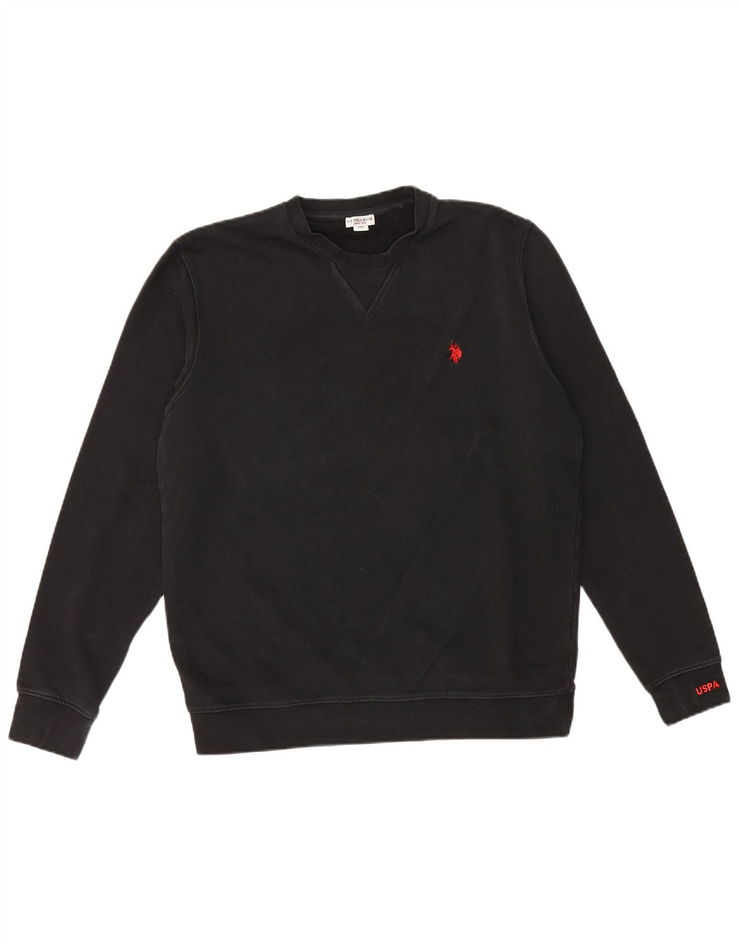 U.S. Polo Assn. Mens Sweatshirt Jumper 2XL Black