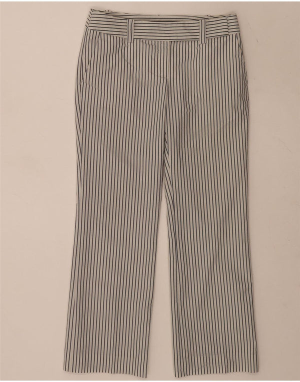 Zara γυναικείο ίσιο παντελόνι EU 38 Small W28 L29 Μαύρο ρίγες
