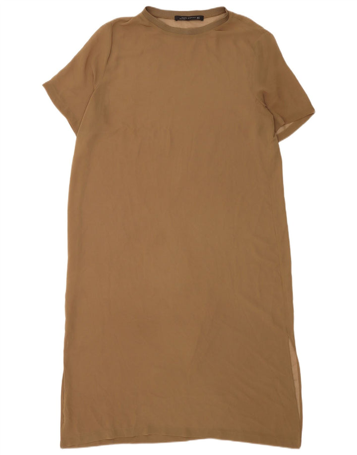 Sukienka podstawowa damska Zara UK 18 XL brązowa