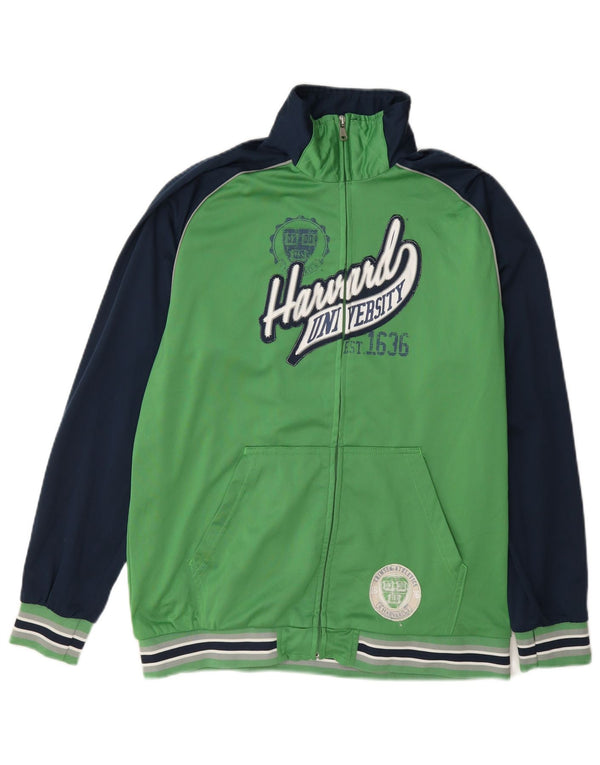 Champion Boys Harvard University Tracksuit Top Jacket 13-14 Years XL Green