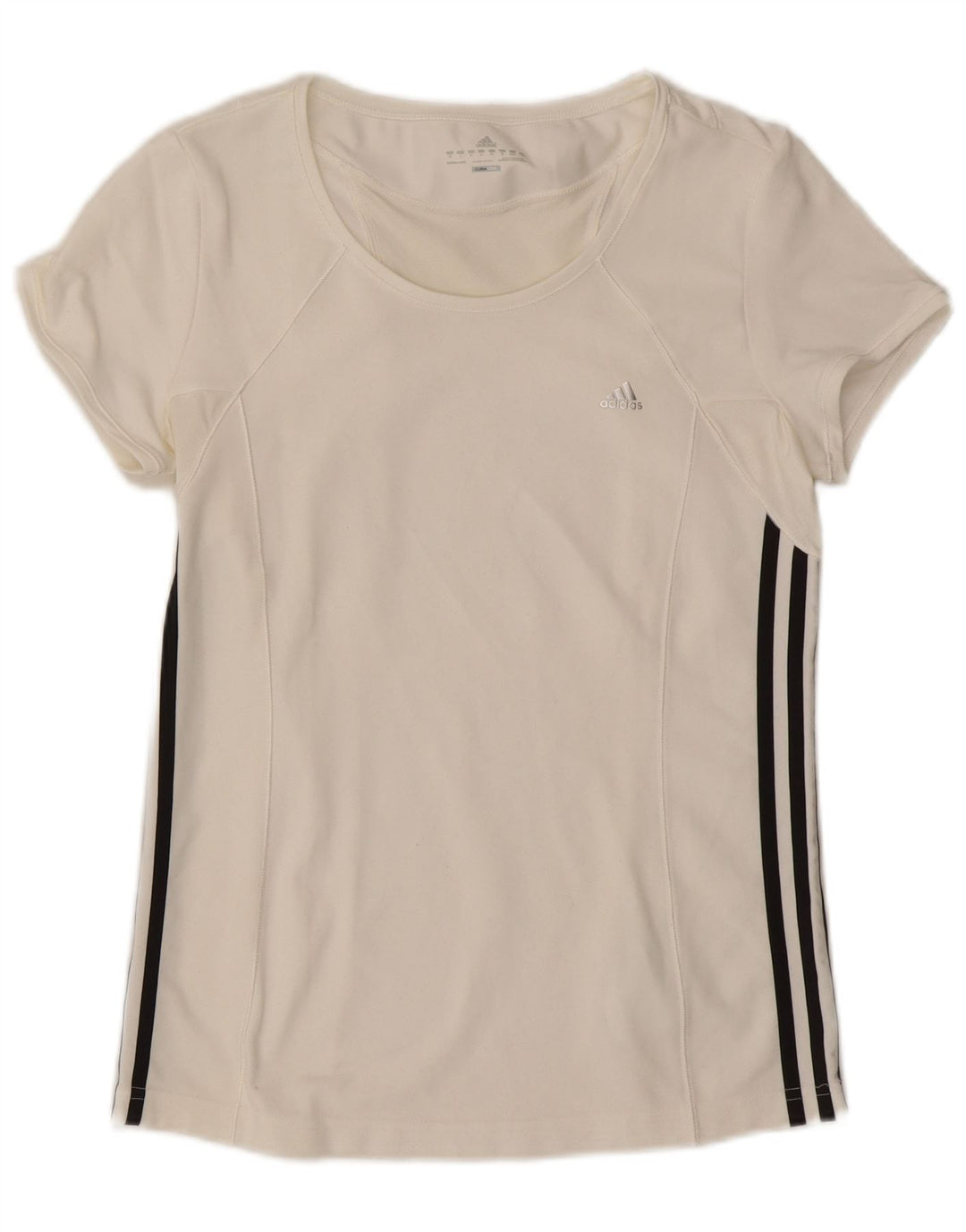 Adidas Womens T-Shirt Top UK 18 XL White Polyester