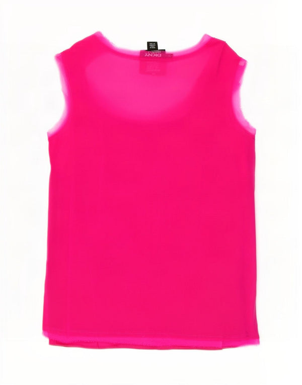 Bluză fără mâneci pentru femei Dkny UK 10 Small Pink Silk