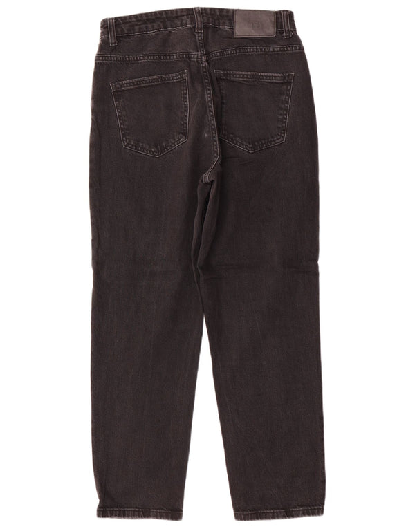 Zara Jeans Rectos Mujer EU 40 Medium W30 L27 Algodón Negro