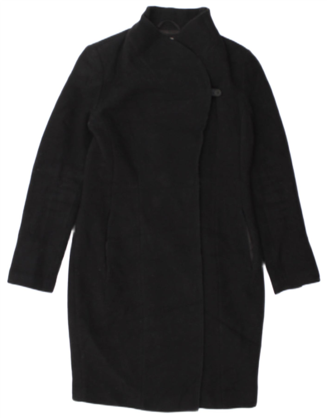 Zara Manteau Femme UK 10 Petit Noir