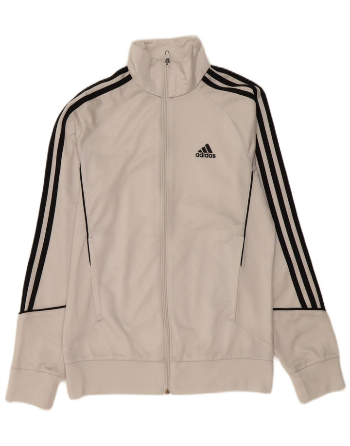 Adidas Træningsdragt til mænd Topjakke UK 36/38 Lille hvid polyester