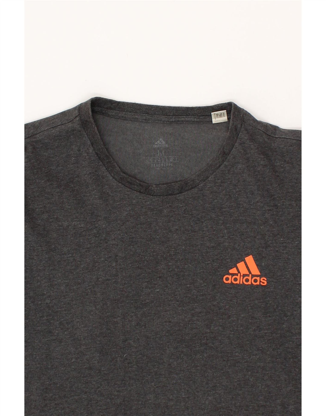 ADIDAS Mens Graphic T-Shirt Top Medium Grey Cotton Vintage Adidas and Second-Hand Adidas from Messina Hembry 