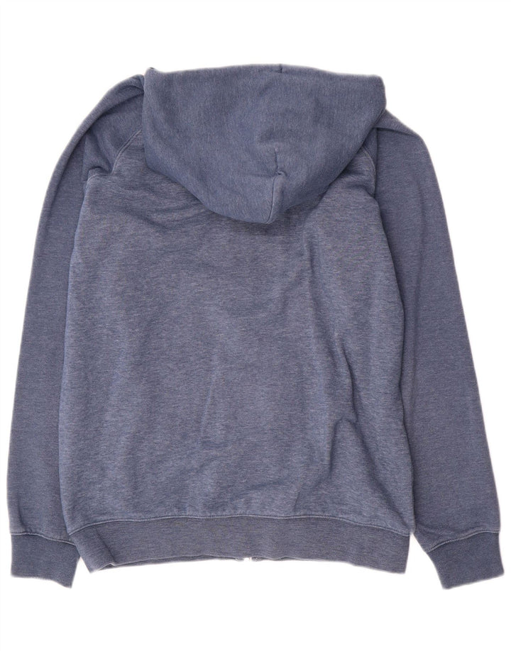 Quiksilver Mens Zip Hoodie Sweater Medium Blue Cotton