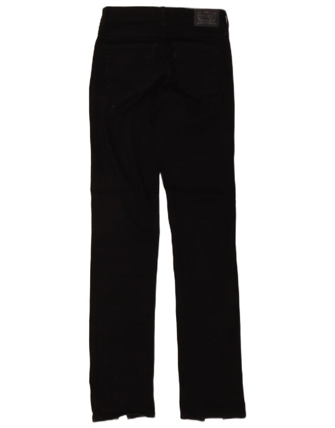 LEVI'S Womens 712 Slim Jeans W26 L32 Black Cotton