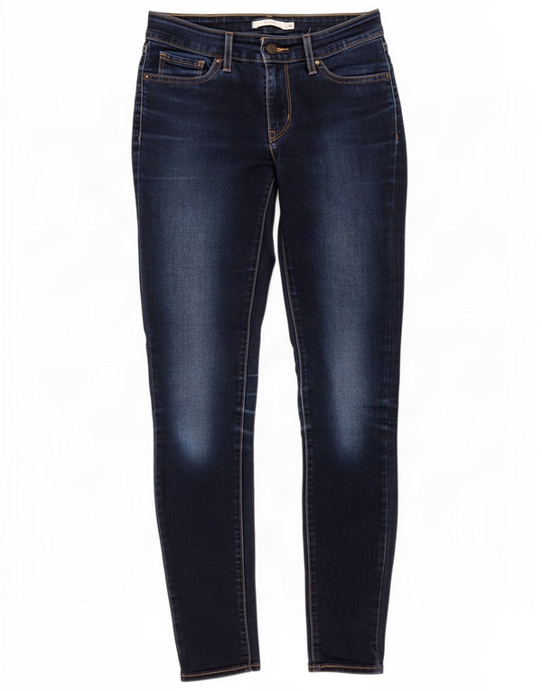 Женские джинсы скинни Levi's 711 W26 L30 Темно-синие, хлопок