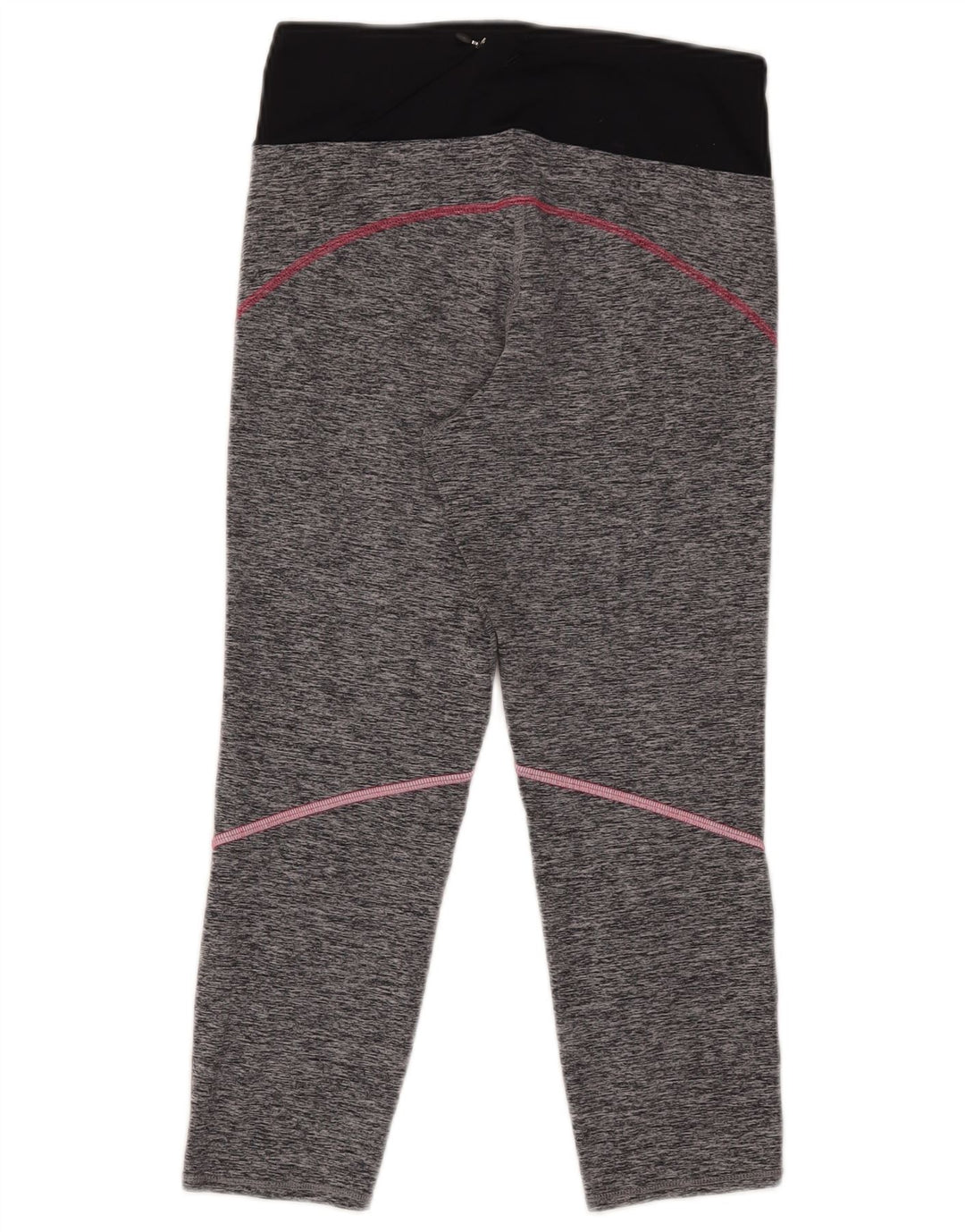 MARKS & SPENCER Womens Capri Leggings UK 10 Small Grey Colourblock