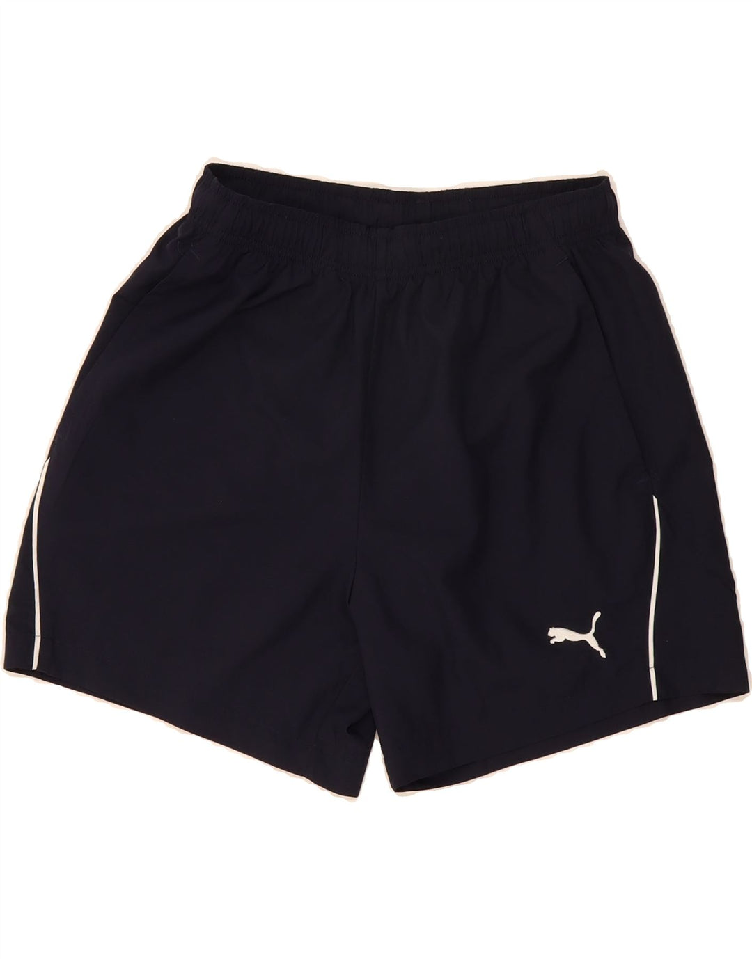 PUMA Womens Sport Shorts UK 8 Small  Navy Blue Polyester Vintage Puma and Second-Hand Puma from Messina Hembry 