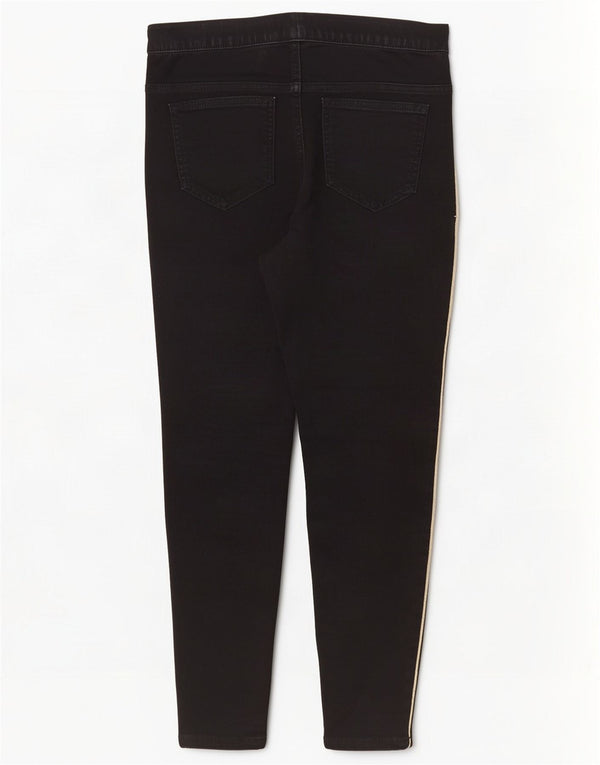 Marks & Spencer Damen Crop Jegging Jeans UK 14 Large W32 L25 Schwarze Baumwolle