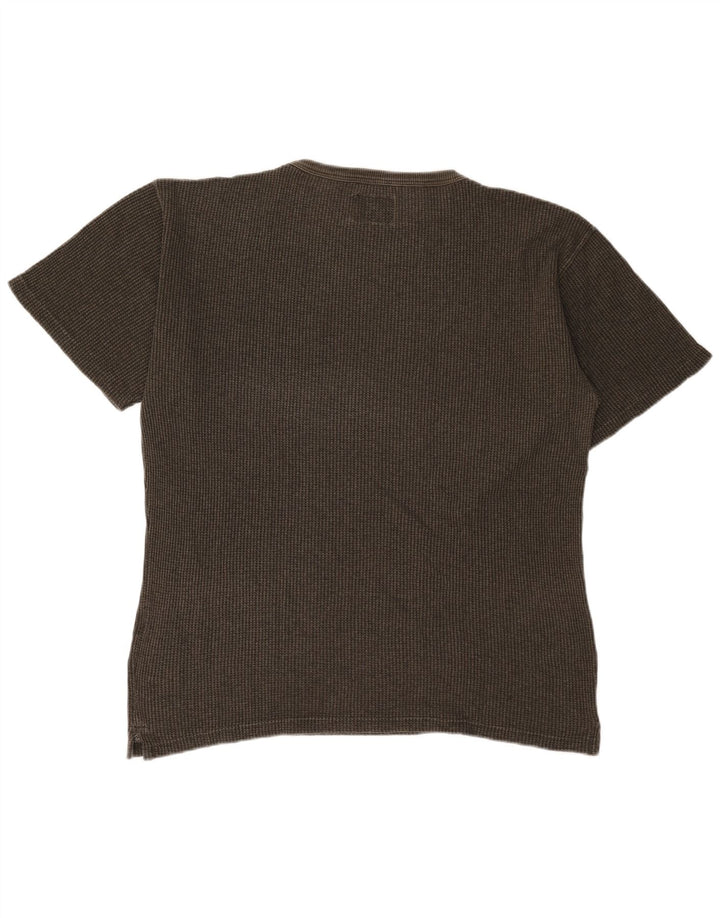 Wrangler Mens T-Shirt Top Large Khaki Cotton