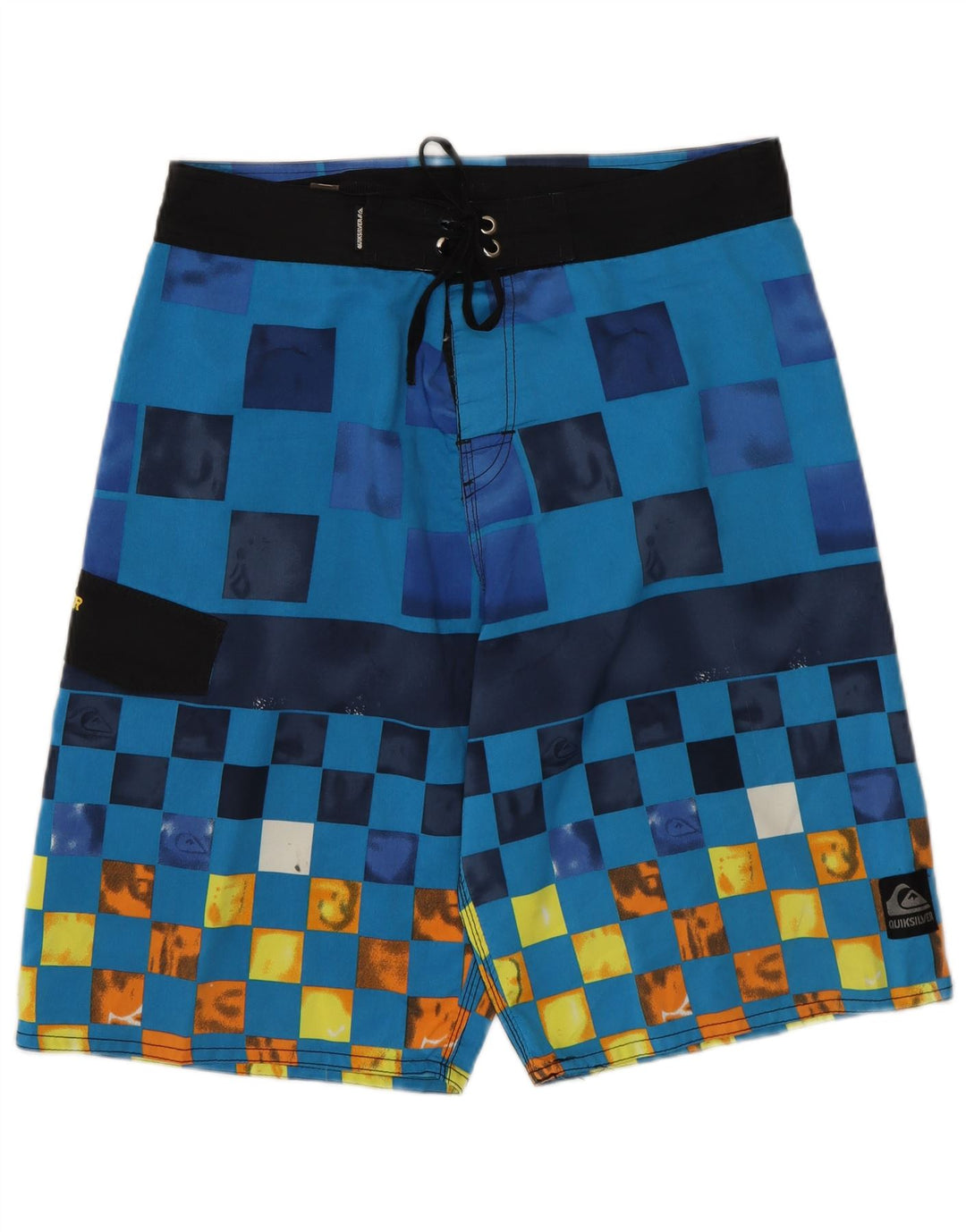 Quiksilver Mens Swimming Shorts Medium Blue Geometric