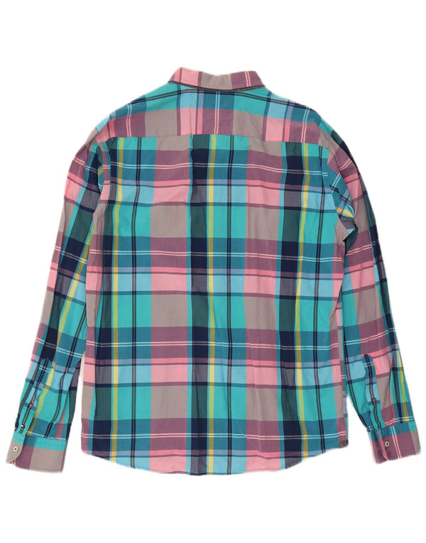 Tommy Hilfiger Mens Vintage Fit Shirt Large Multicoloured Check Cotton