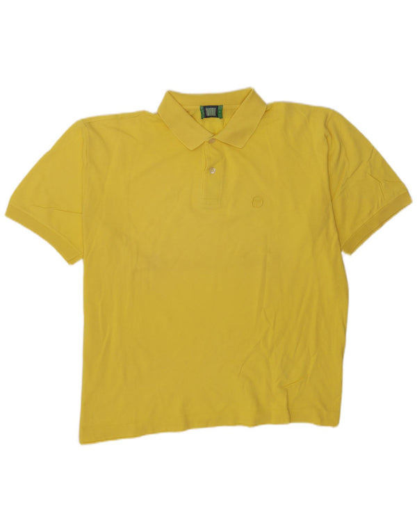 Sergio Tacchini Herren Poloshirt 2XL Gelb Baumwolle