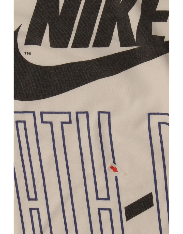 NIKE Mens Graphic T-Shirt Top UK 39/41 Medium White Vintage Nike and Second-Hand Nike from Messina Hembry 