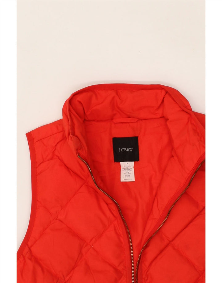 J. CREW Womens Padded Gilet UK 10 Small Red Polyester Vintage J. Crew and Second-Hand J. Crew from Messina Hembry 