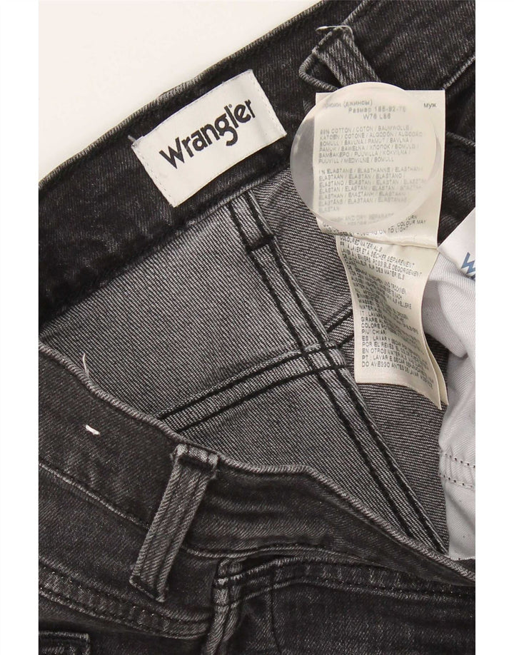 Wrangler Mens Bryson Slim Jeans W30 L34 Grey Cotton