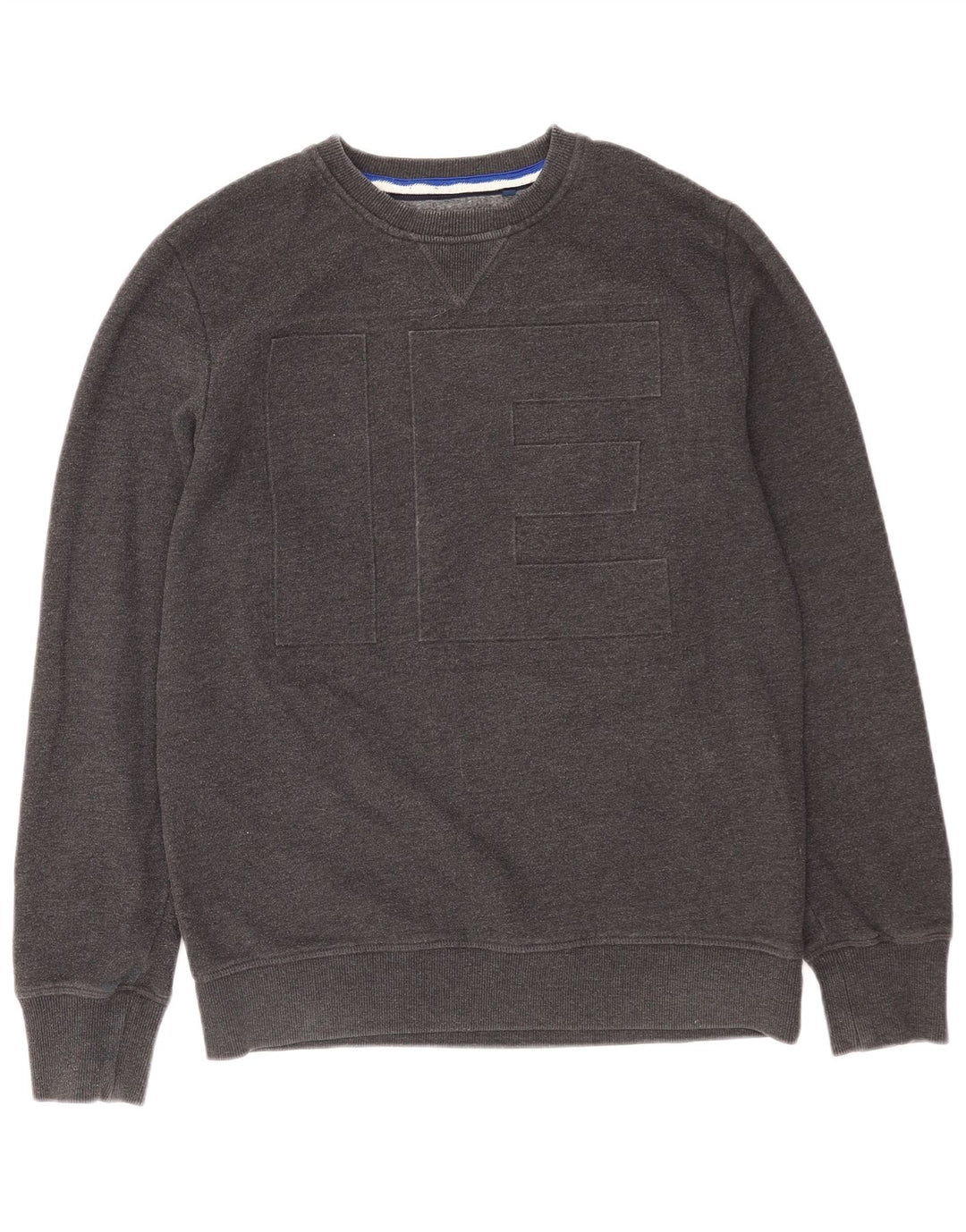 Superdry Mens Graphic Sweatshirt Jumper Large Grey Cotton