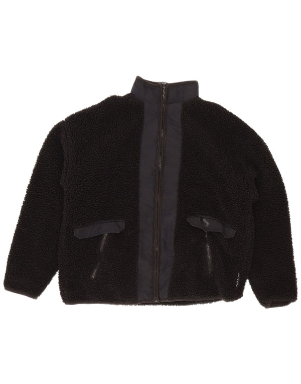 Dunnes Stores Dame Oversized Fleecejakke UK 10 Small Black Polyester