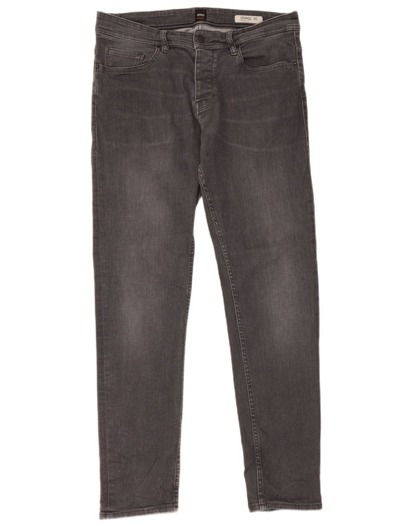 Hugo Boss Mens Tapered Jeans W32 L31 Grey