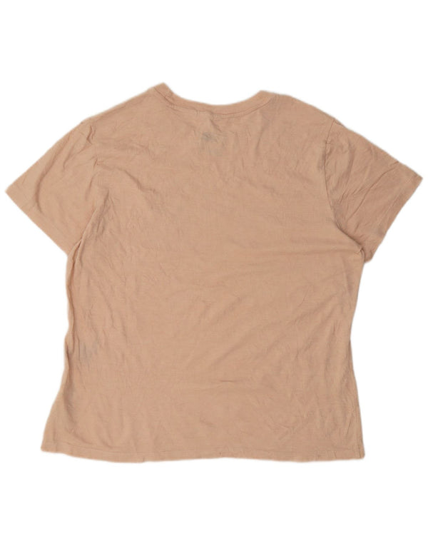 The North Face Kvinders Grafisk T-Shirt Top UK 18 XL Pink Polyester
