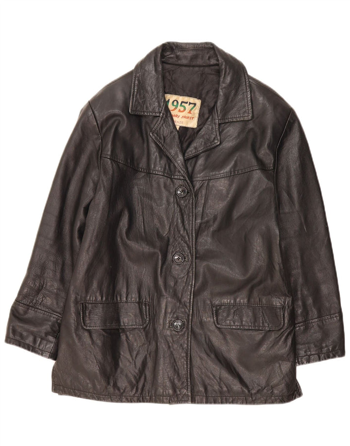 LEGENDARY JACKET 1957 Womens Leather Jacket UK 10 Small Black Leather