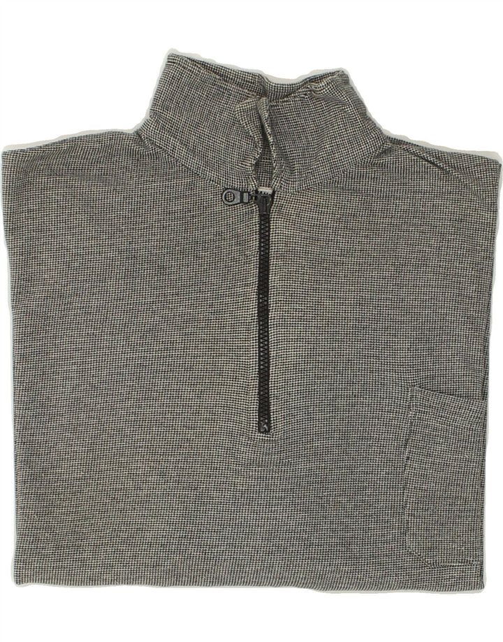 ENDURANCE Mens Polo Shirt Large Grey Check | Vintage Endurance | Thrift | Second-Hand Endurance | Used Clothing | Messina Hembry 