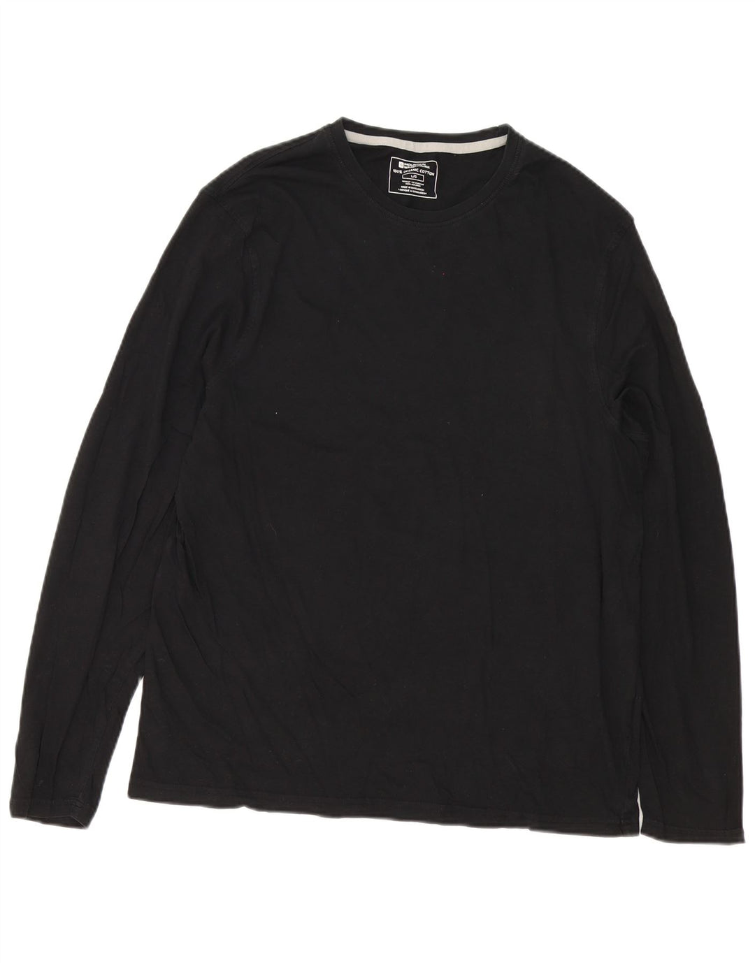 Mountain Warehouse Mens Top Manga Longa Grande Algodão Preto