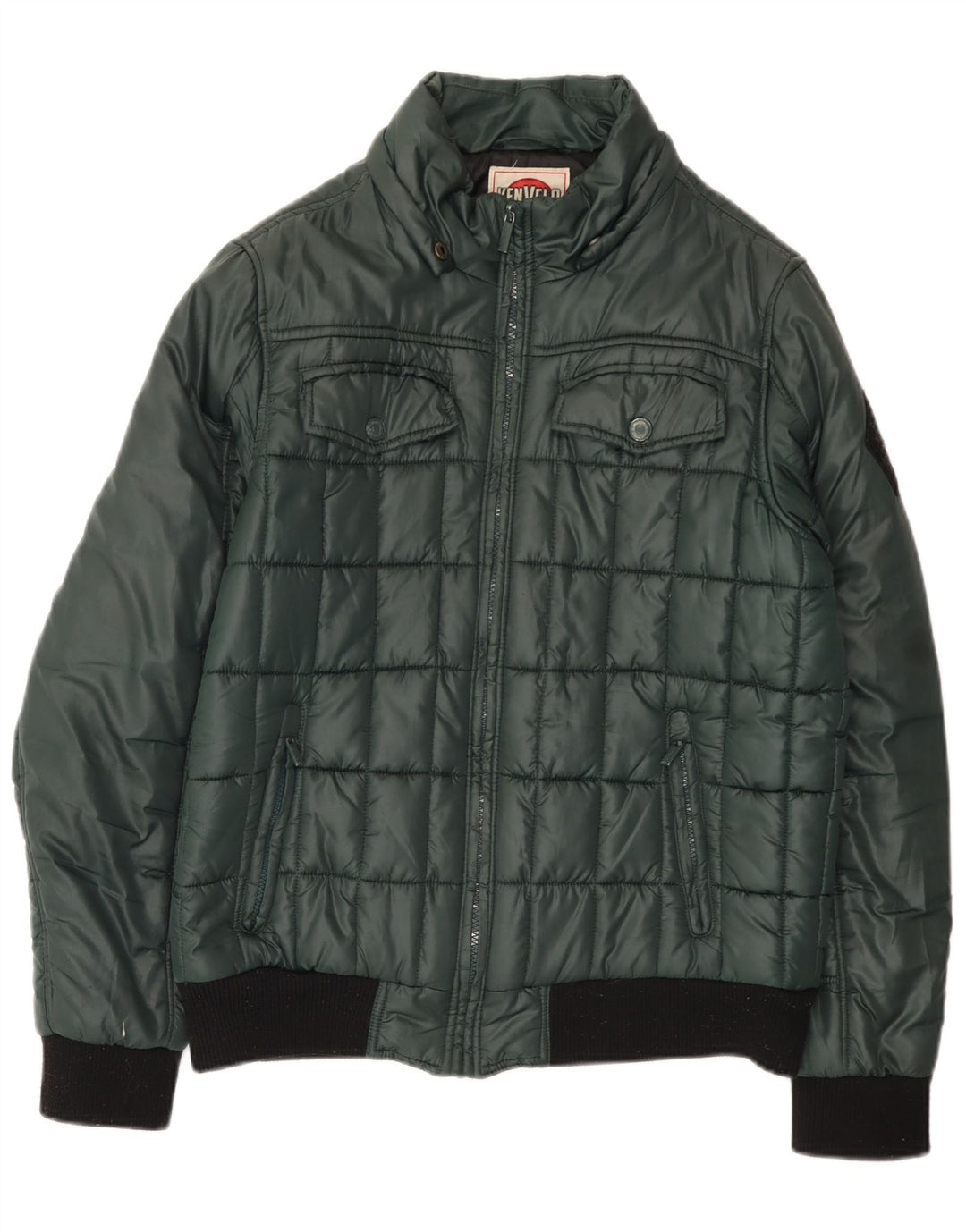 Kenvelo Chaqueta acolchada para hombre UK 40 Grande Poliéster verde