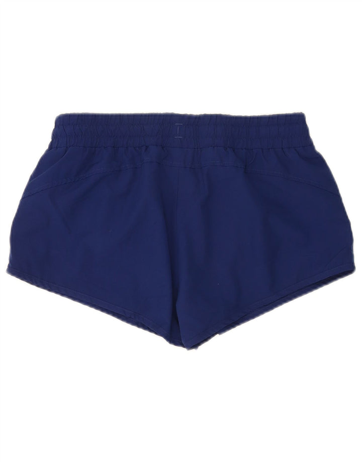 Puma Womens Sport Shorts UK 12 Medium  Navy Blue Polyester