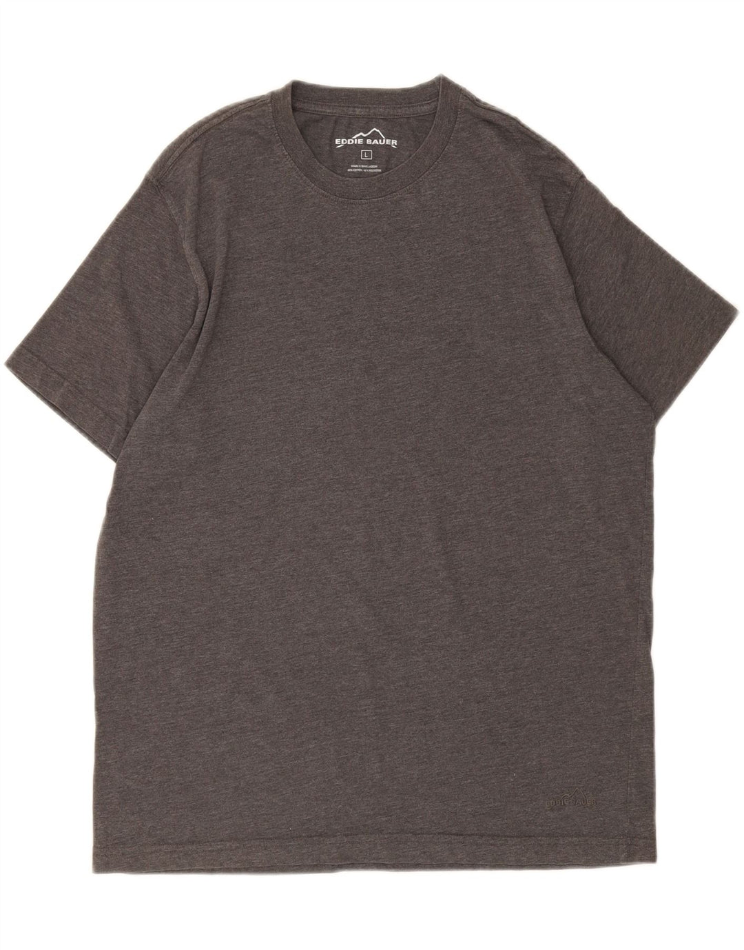 EDDIE BAUER Mens T-Shirt Top Large Grey Cotton Vintage Eddie Bauer and Second-Hand Eddie Bauer from Messina Hembry 