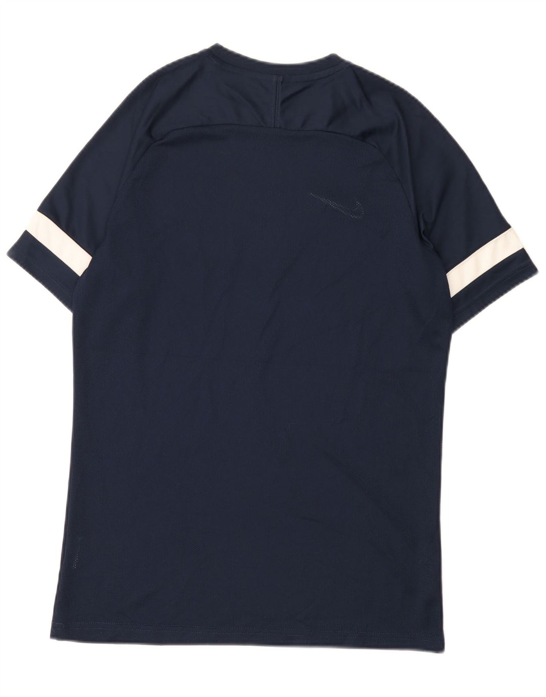 Nike Mens Dri Fit T-Shirt Top Medium Navy Blue Colourblock Polyester
