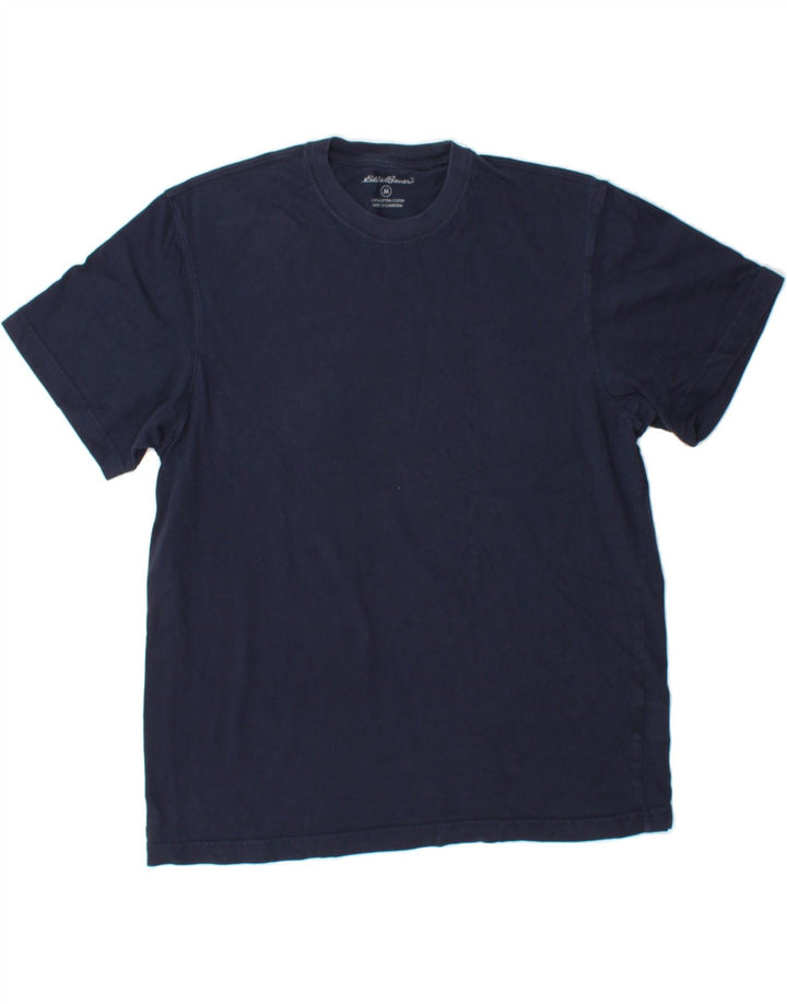 EDDIE BAUER Mens T-Shirt Top Medium Navy Blue Cotton Vintage Eddie Bauer and Second-Hand Eddie Bauer from Messina Hembry 