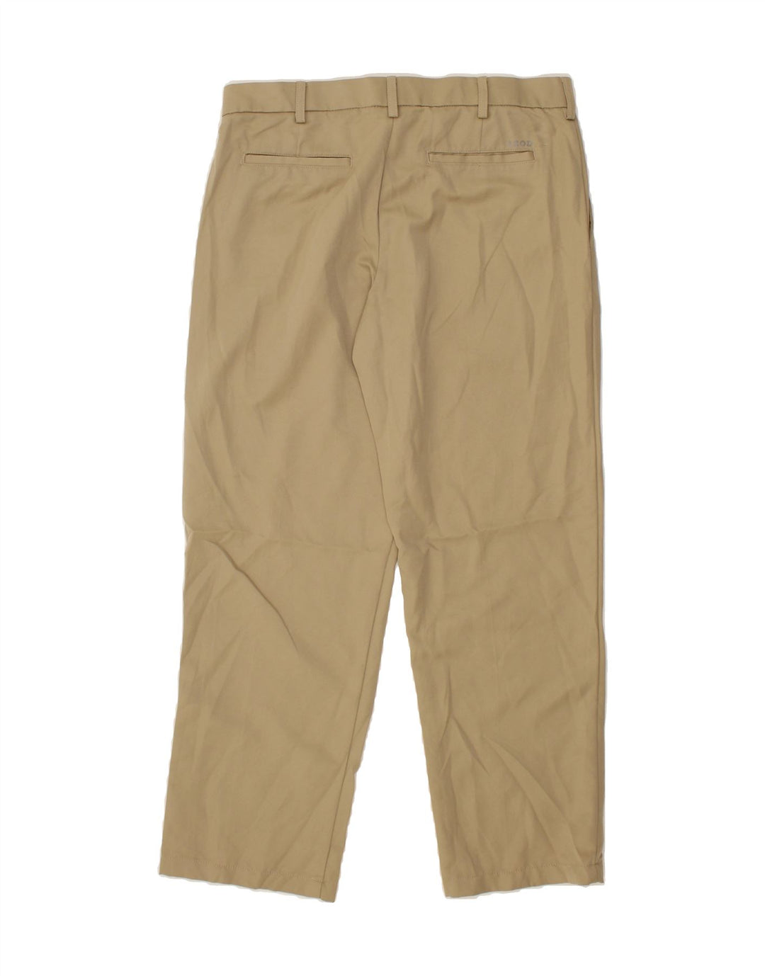 IZOD Mens Straight Suit Trousers W34 L30 Beige Polyester Vintage Izod and Second-Hand Izod from Messina Hembry 