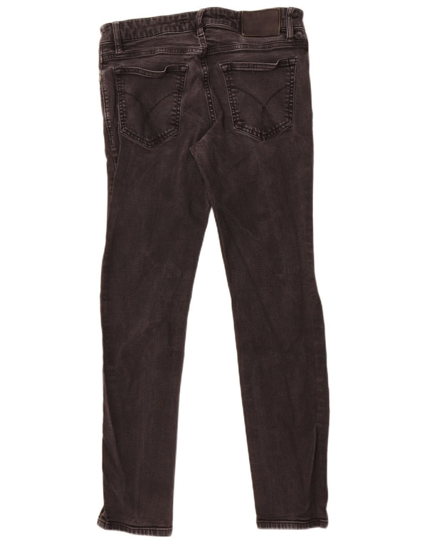 Calça Jeans Skinny Masculina Calvin Klein W30 L30 Cinza Algodão