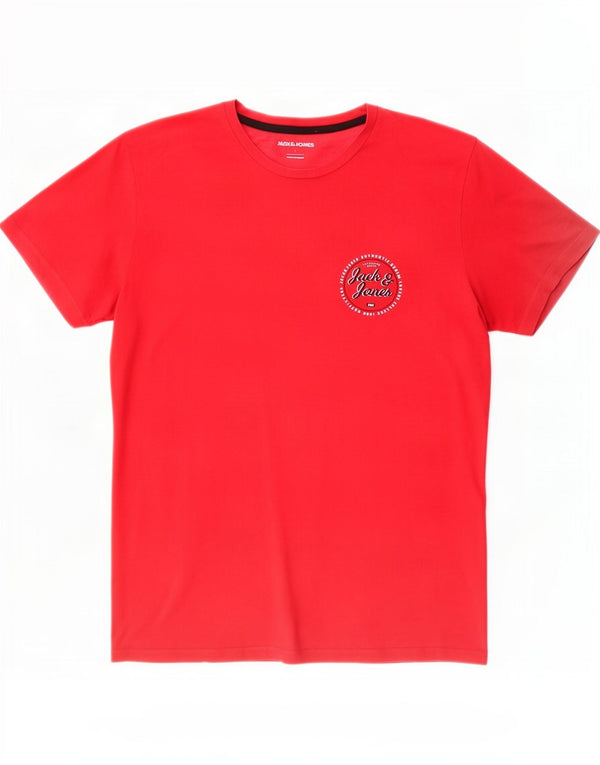 Jack & Jones muška majica kratkih rukava Veliki crveni pamuk