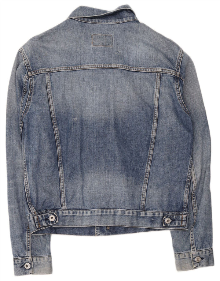 Nike Dame denimjakke UK 14 Medium Blue Bomuld