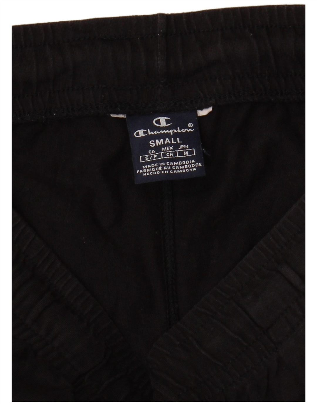 CHAMPION Mens Tracksuit Trousers Joggers Small Black
