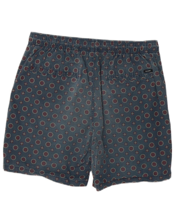 Billabong Mens Casual Shorts W32 Medium Navy Blue Polka Dot