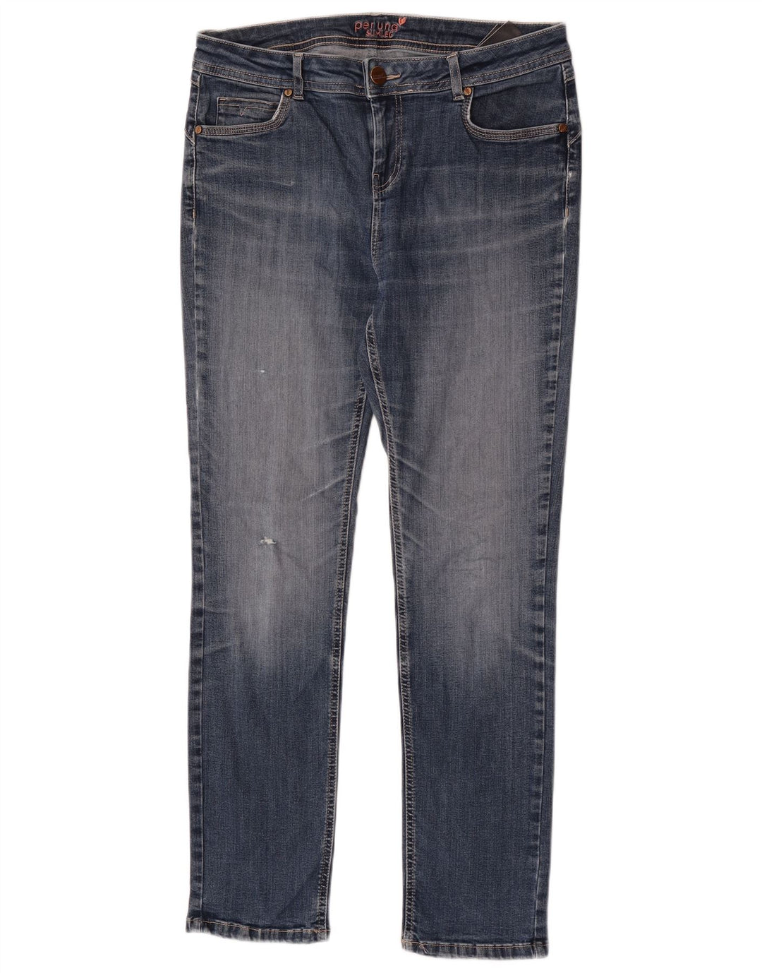 Marks & Spencer Womens Slim Jeans W32 L30 Blue Cotton