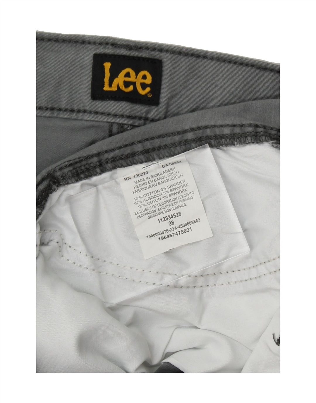LEE Mens Cargo Shorts W38 XL Grey Cotton Vintage Lee and Second-Hand Lee from Messina Hembry 