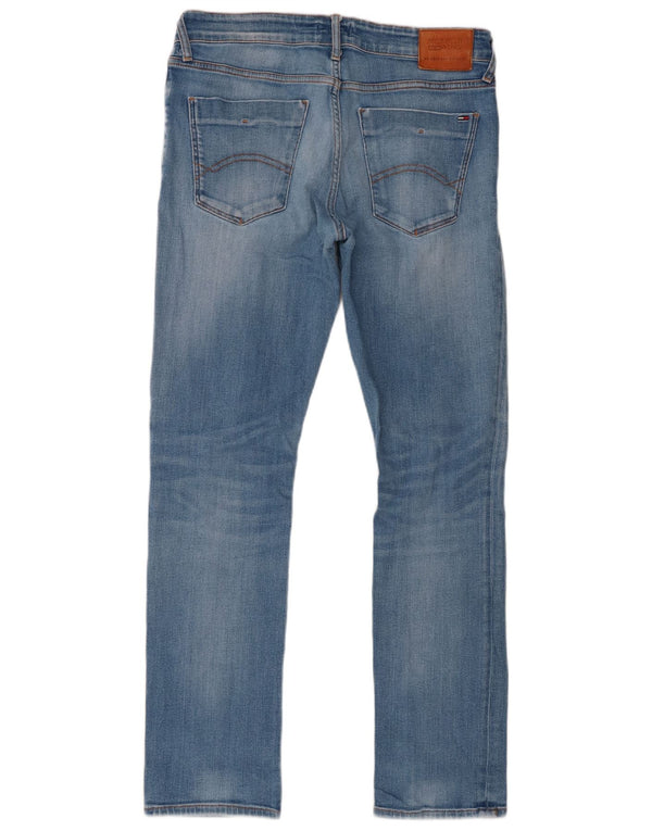 Tommy Hilfiger Mens Slim Jeans W34 L32 Blue Cotton