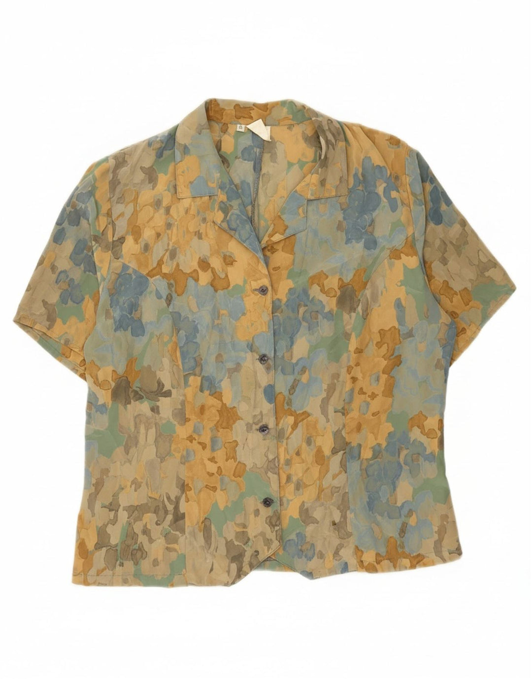 VINTAGE Womens Abstract Pattern Shirt Blouse UK 18 XL Multicoloured Vintage Vintage and Second-Hand Vintage from Messina Hembry 