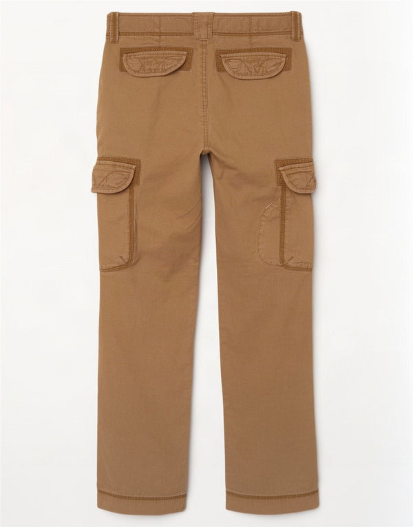 Tommy Hilfiger Damen gerade Cargohose W26 L32 Beige Baumwolle