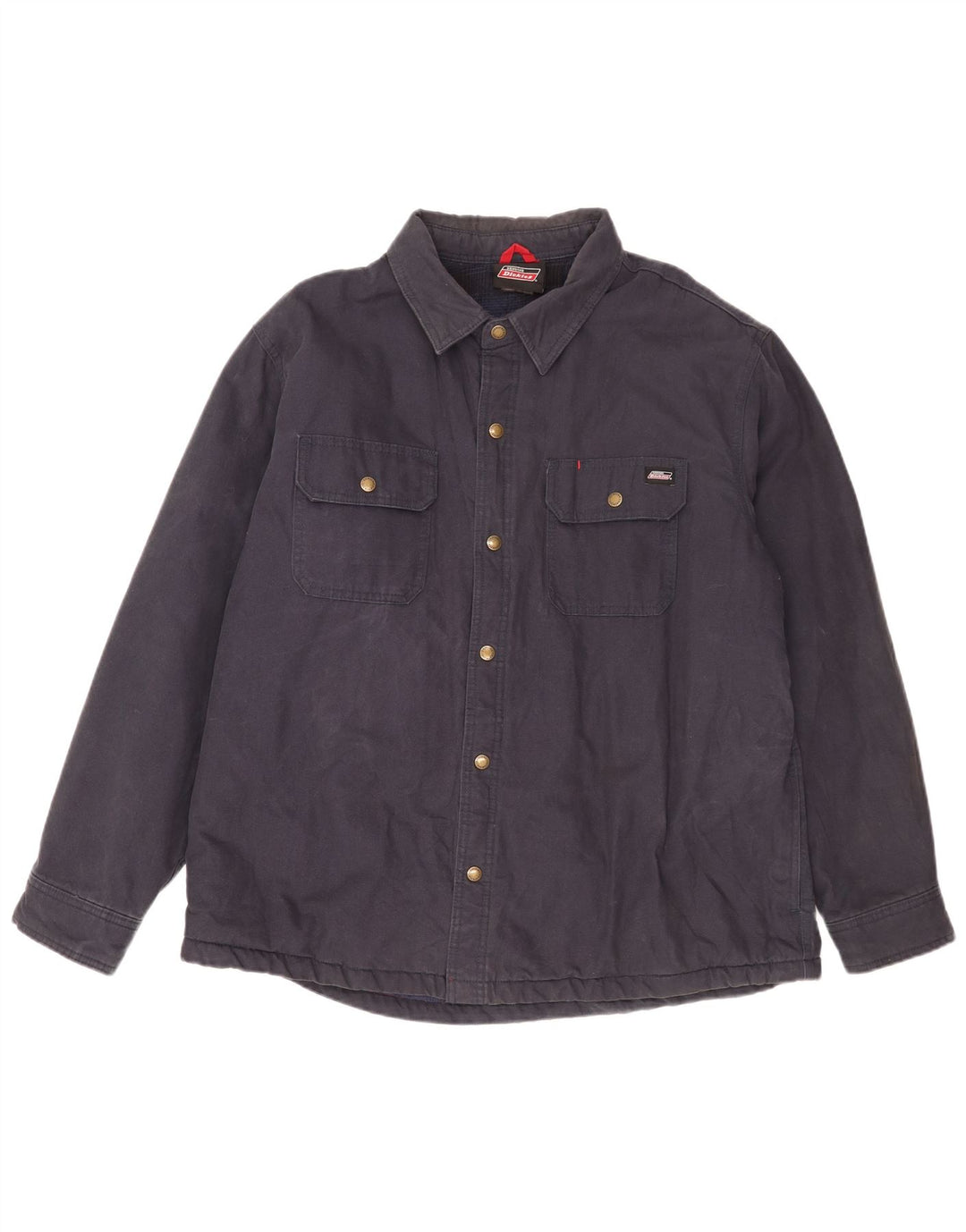 Dickies Mens Lumberjack Shirt XL Navy Blue