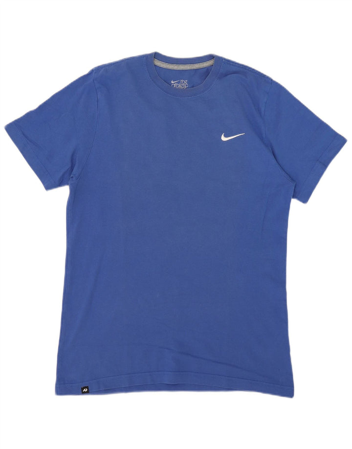 Nike Womens Standard Fit T-Shirt Top Medium Blue Cotton